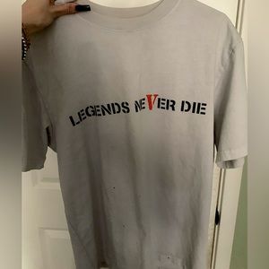 White Large Vlone Juice Wrld “Legends never die 999” unisex shirt